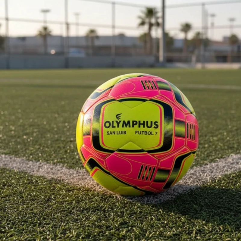 BALON FUTBOLITO FUTBOL 7 SAN LUIS N°5 OLYMPHUS BOTE MEDIO - 9