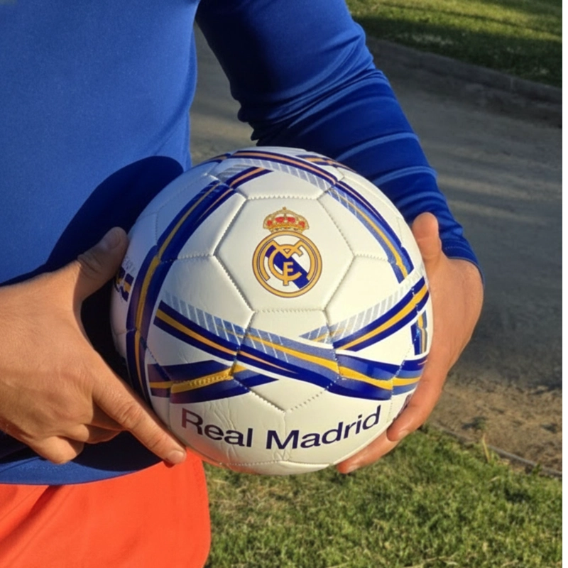 BALON FUTBOL REAL MADRID N°5 DRB LICENCIA OFICIAL - 8