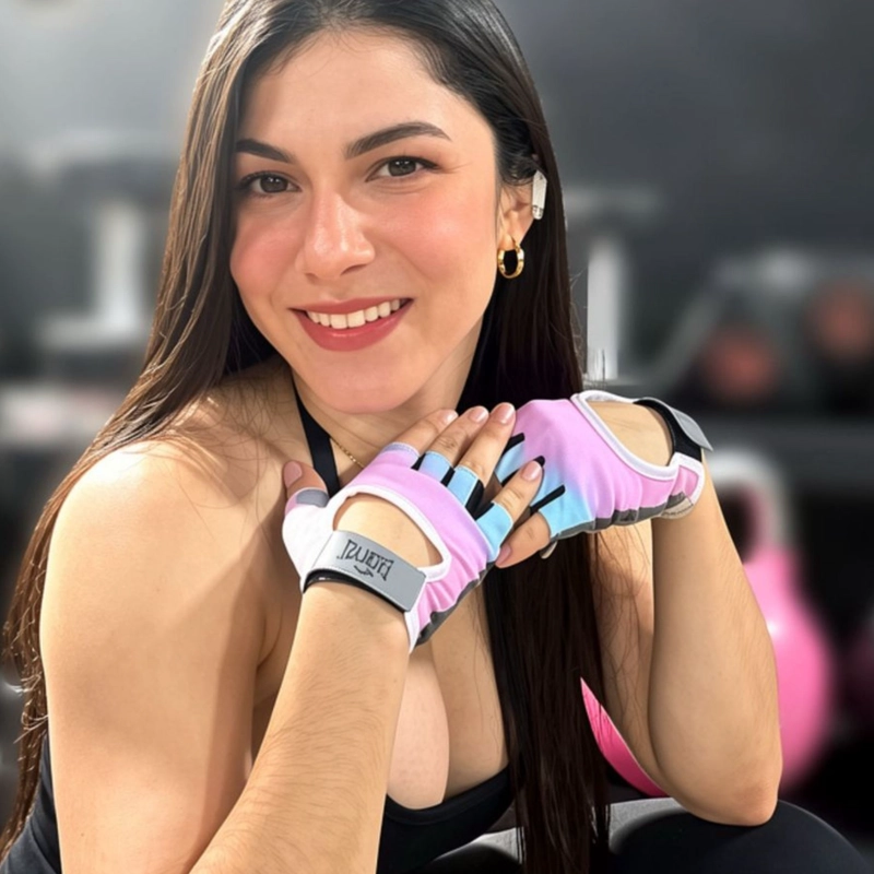 GUANTES GYM EVERLAST VIP MUJER PESAS FITNESS CROSSFIT - 3