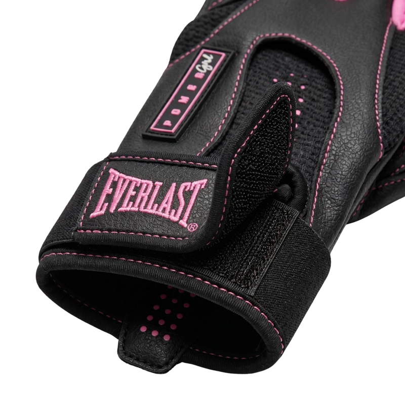 GUANTES GYM EVERLAST PLUS MUJER CUERO PESAS FITNESS - 2