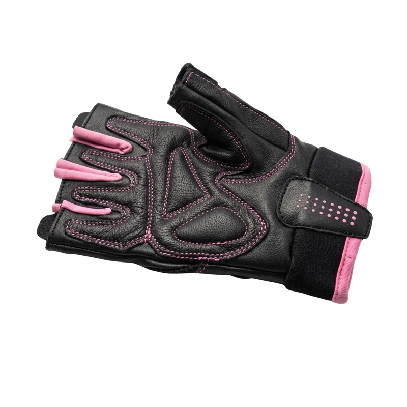 GUANTES GYM EVERLAST PLUS MUJER CUERO PESAS FITNESS - 3