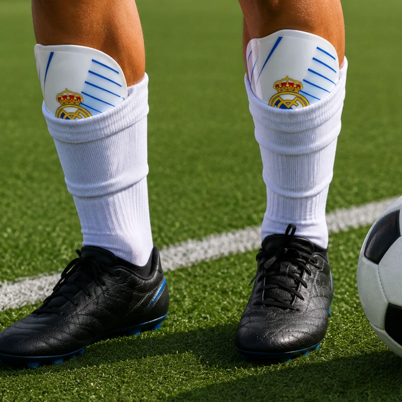 CANILLERAS FUTBOL REAL MADRID DRB LICENCIA OFICIAL - 5