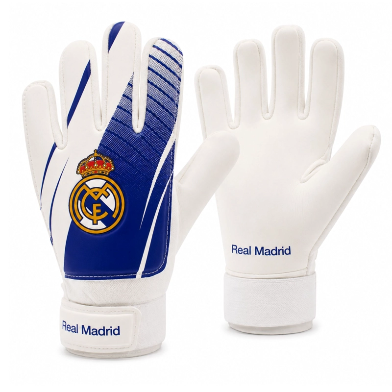 GUANTES ARQUERO NINO REAL MADRID DRB LICENCIA OFICIAL - 1