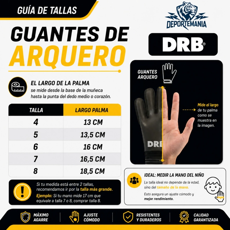 GUANTES ARQUERO NINO REAL MADRID DRB LICENCIA OFICIAL - 3