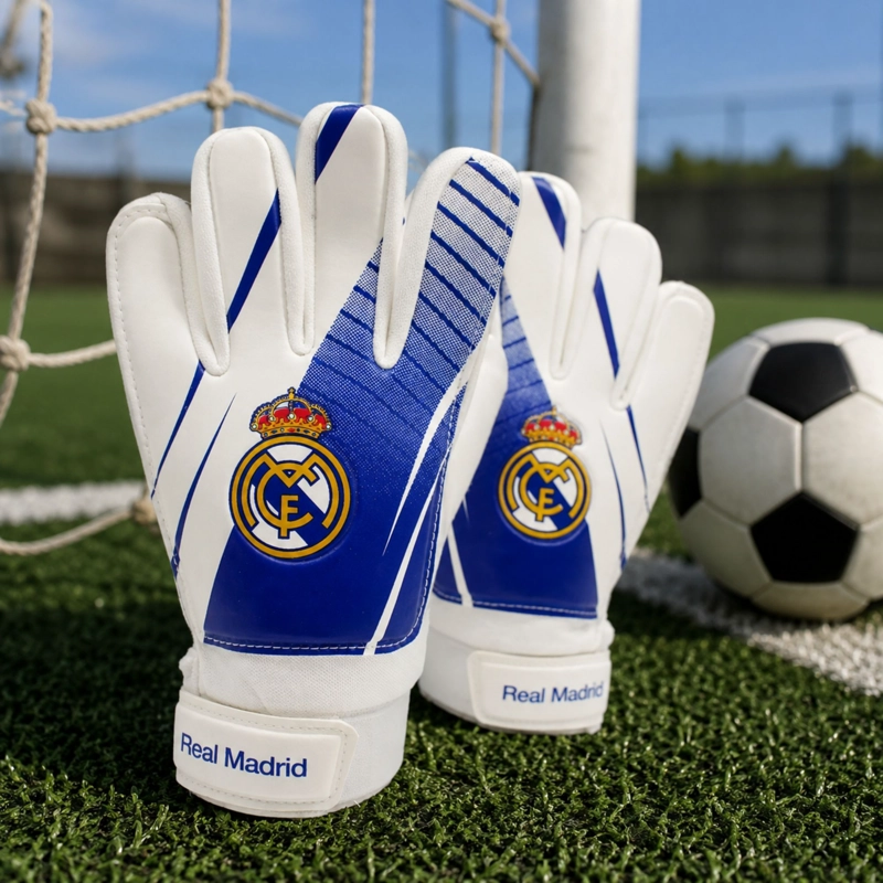 GUANTES ARQUERO NINO REAL MADRID DRB LICENCIA OFICIAL - 9