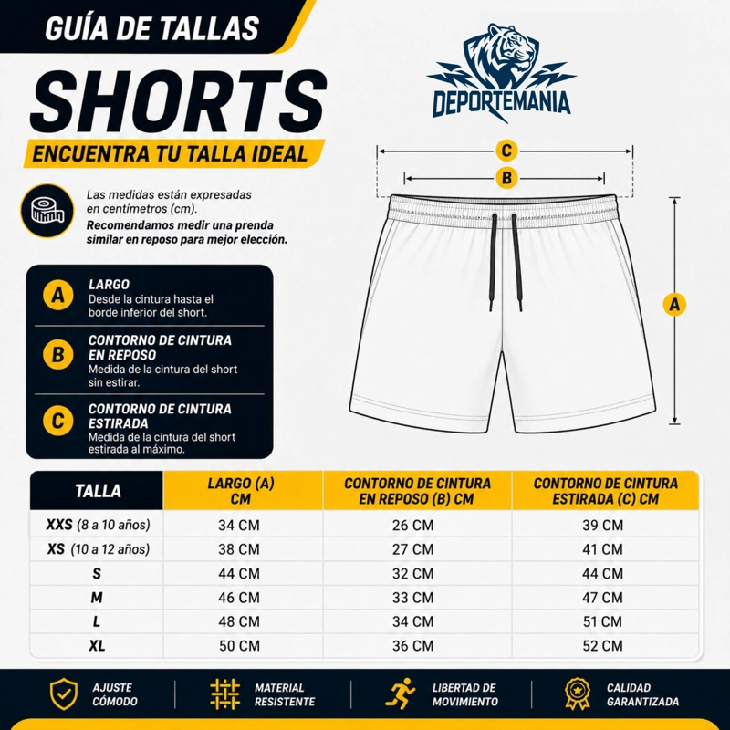 SHORT FUTBOL LISO NEGRO COSTURAS REFORZADAS POLIESTER - 3