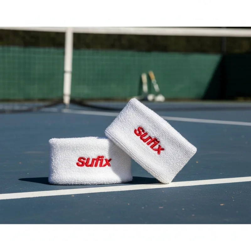 MUÑEQUERAS DEPORTIVAS ALGODON SUFIX TENIS PADEL SUDOR PAR - 4