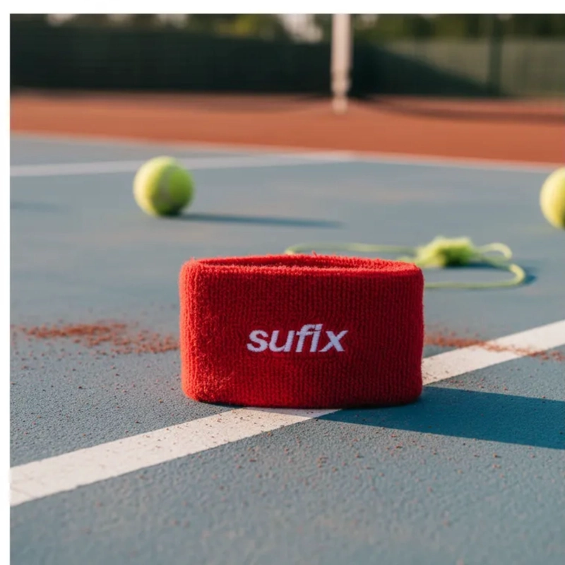 MUÑEQUERAS DEPORTIVAS ALGODON SUFIX TENIS PADEL SUDOR PAR - 6