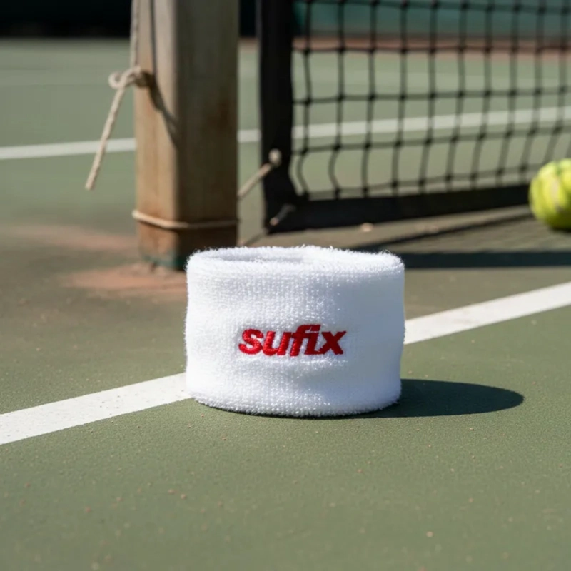MUÑEQUERAS DEPORTIVAS ALGODON SUFIX TENIS PADEL SUDOR PAR - 6