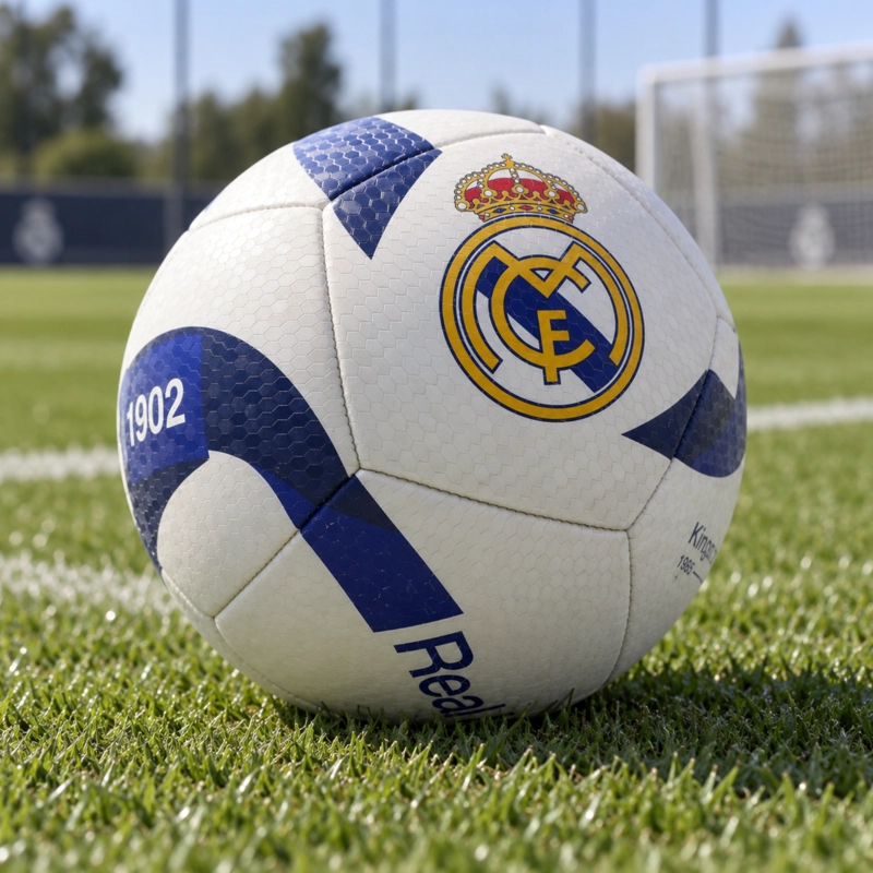 BALON FUTBOL DRB REAL MADRID FLAG BLANCO N°5 - 8
