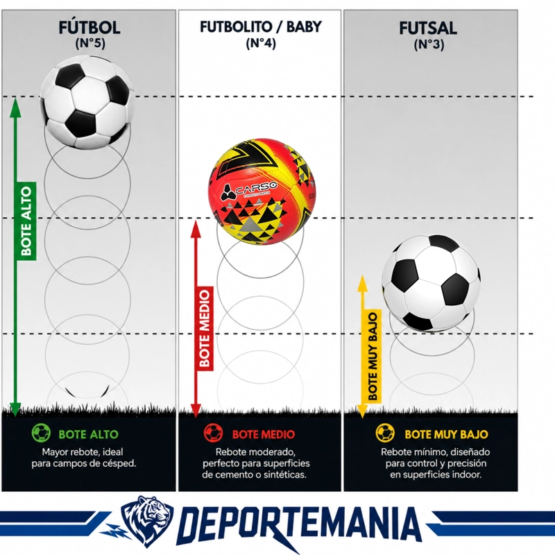 BALON FUTBOLITO CARSO MATCH N°4 BOTE BAJO BABY FUTBOL - 4