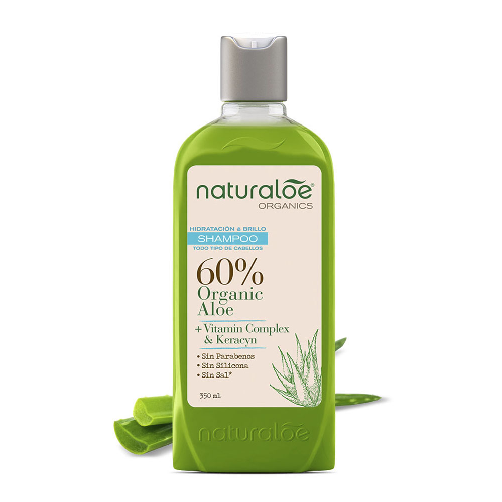 TRATAMIENTO CAPILAR NATURALOE SHAMPOO + ACONDICIONADOR HIDRATACIÓN Y BRILLO 350 ML - 2