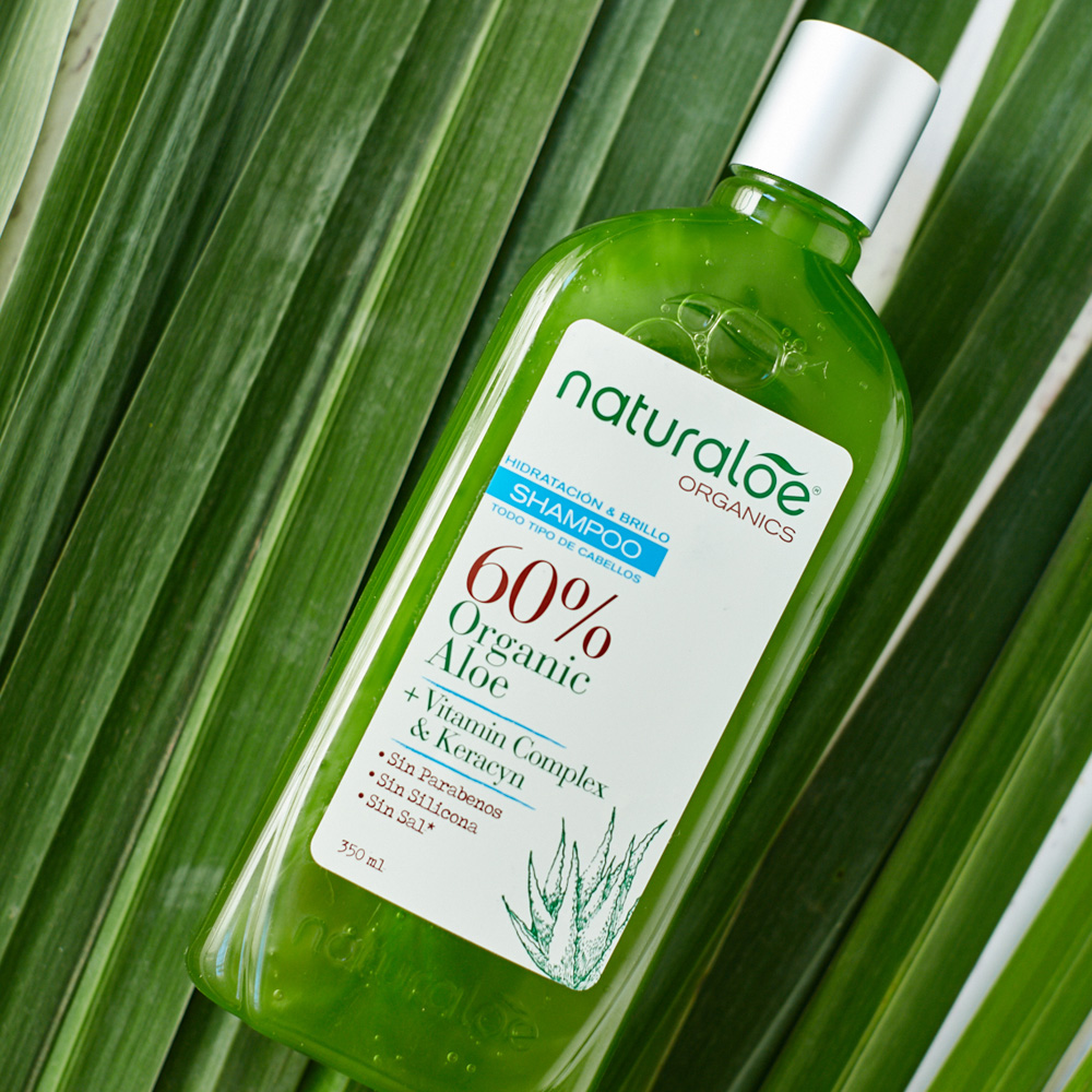TRATAMIENTO CAPILAR NATURALOE SHAMPOO + ACONDICIONADOR HIDRATACIÓN Y BRILLO 350 ML - 4