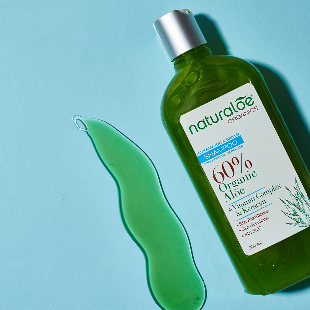 TRATAMIENTO CAPILAR NATURALOE SHAMPOO + ACONDICIONADOR HIDRATACIÓN Y BRILLO 350 ML - 6