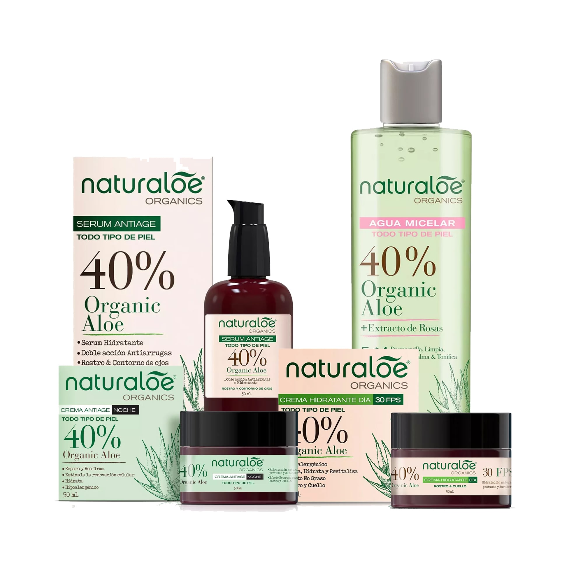 SET ROSTRO NATURALOE RUTINA CUIDADO LA PIEL - 1