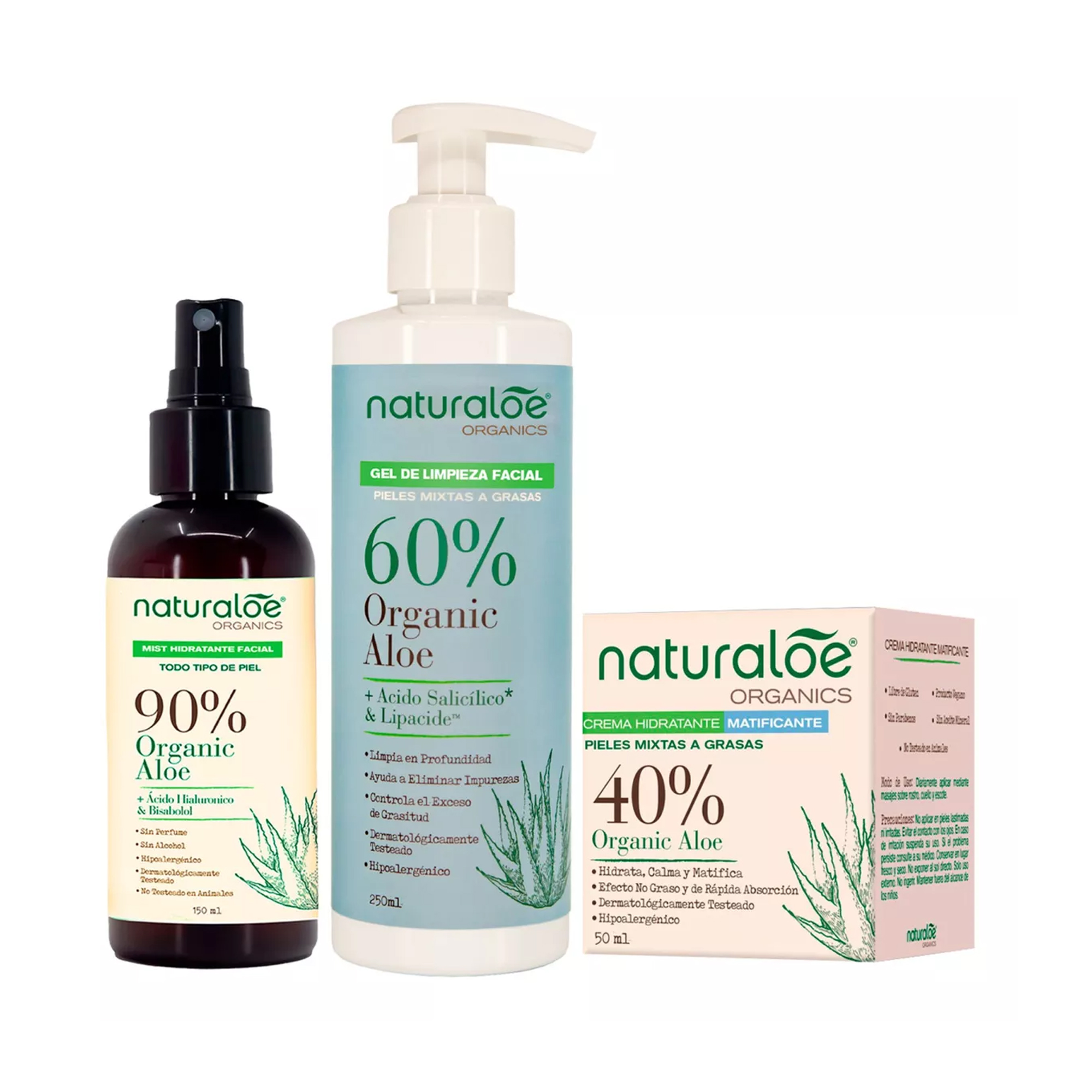 SET CUERPO NATURALOE PIEL MIXTA A GRASA - 1