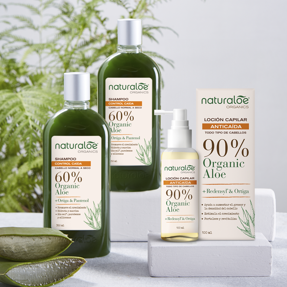 SET NATURALOE 2 SHAMPOO CONT CAIDA NORMAL A SECO + 1 LOCIÓN ANTICAÍDA - 2