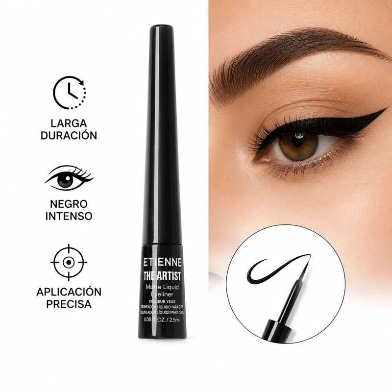 ETIENNE DELINEADOR DE OJOS RETRACTIL VERY BLACK - 3