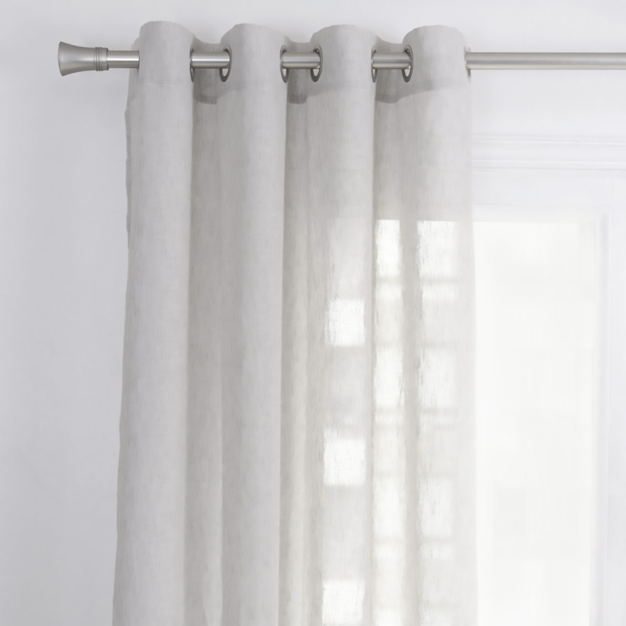 CORTINA VELO LISA 140X220  GRIS - 1