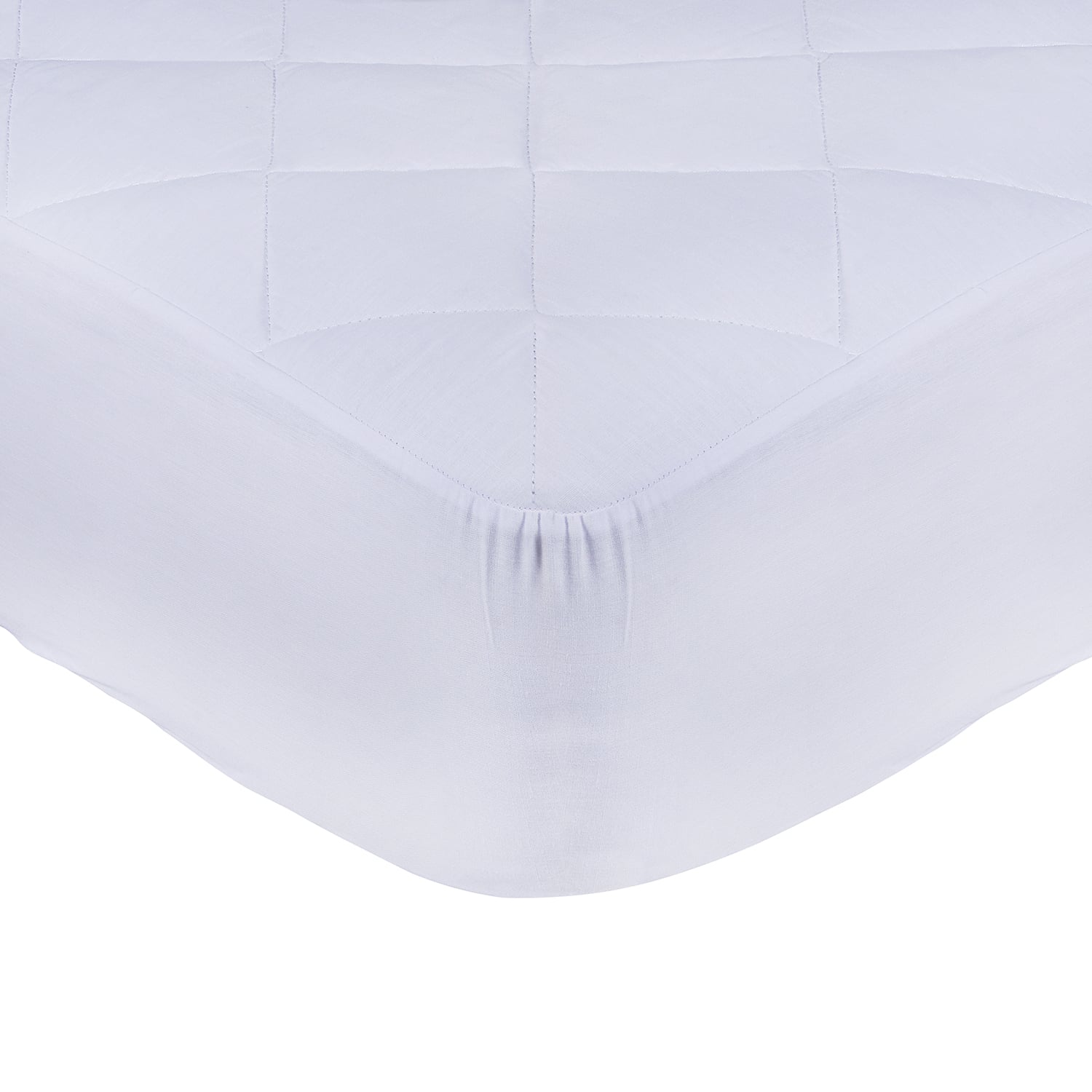 CUBRECOLCHÓN MASHINI BLANCO LISO ELAST. 1.5 P - 1