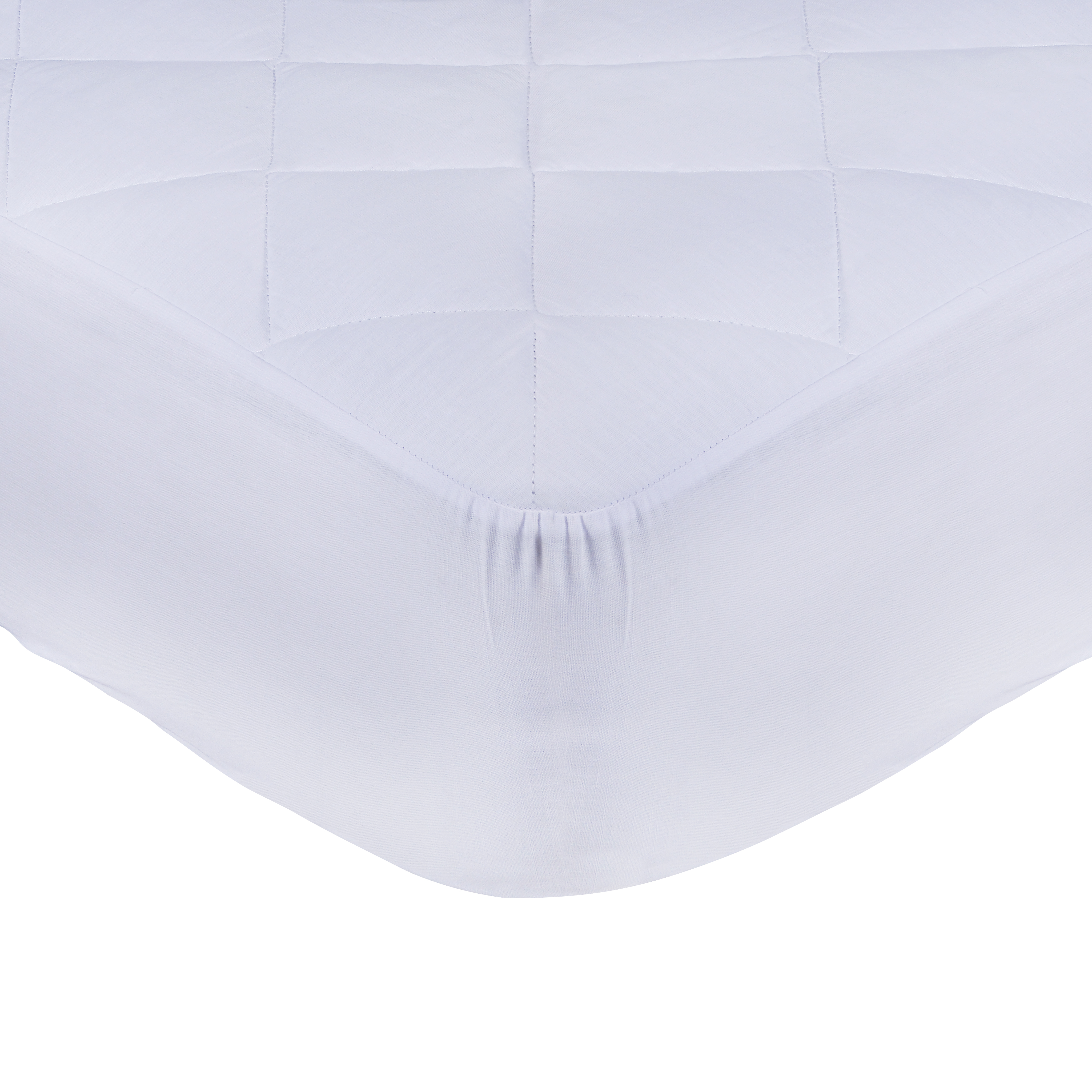 CUBRECOLCHÓN MASHINI BLANCO LISO ELAST. KING - 1