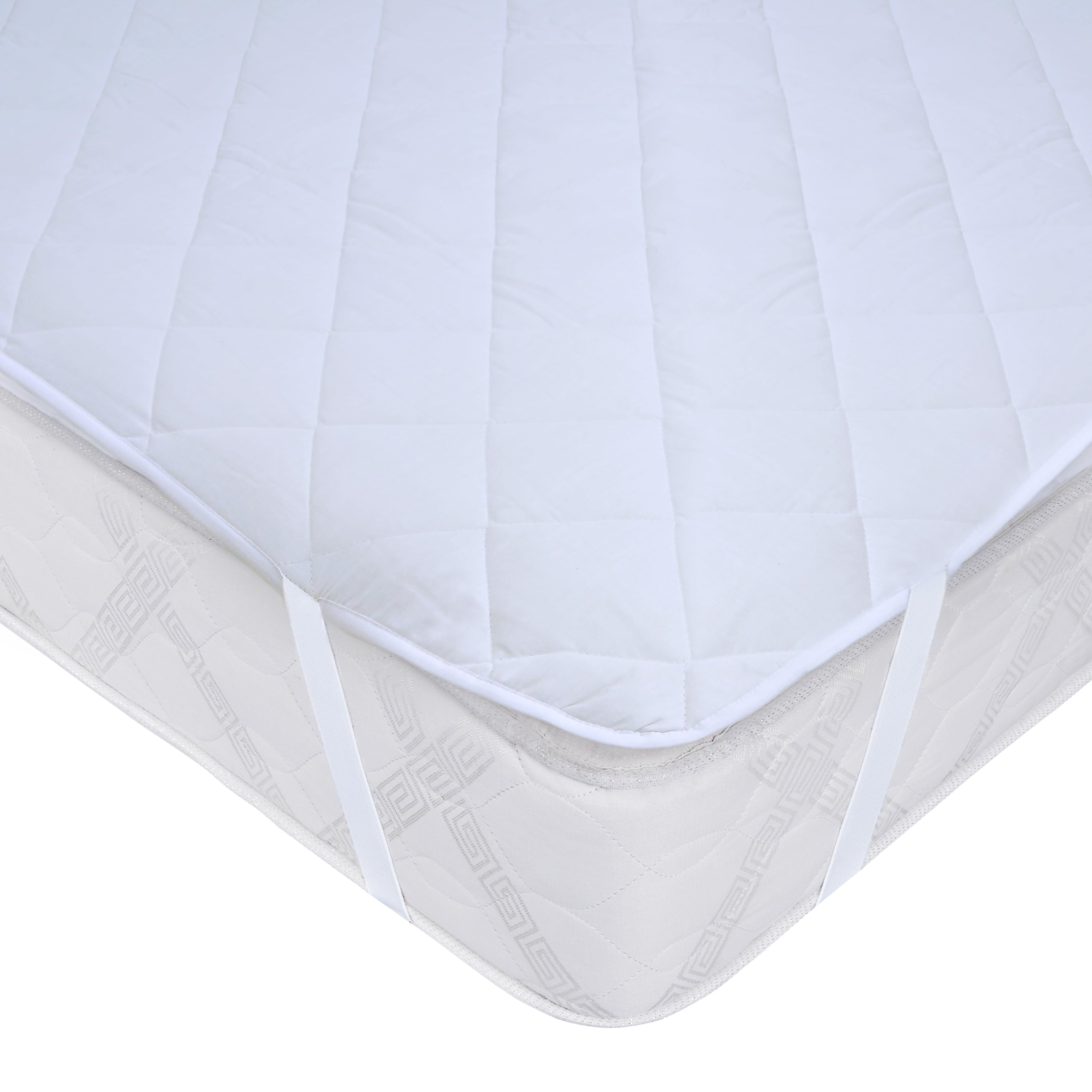 CUBRECOLCHON IMPER. MASHINI 1 PLAZA EN COLOR BLANCO - 1