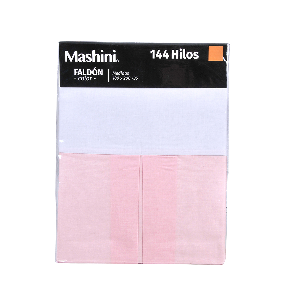 FALDÓN MASHINI KING 144 HILOS ROSA LISO - 3
