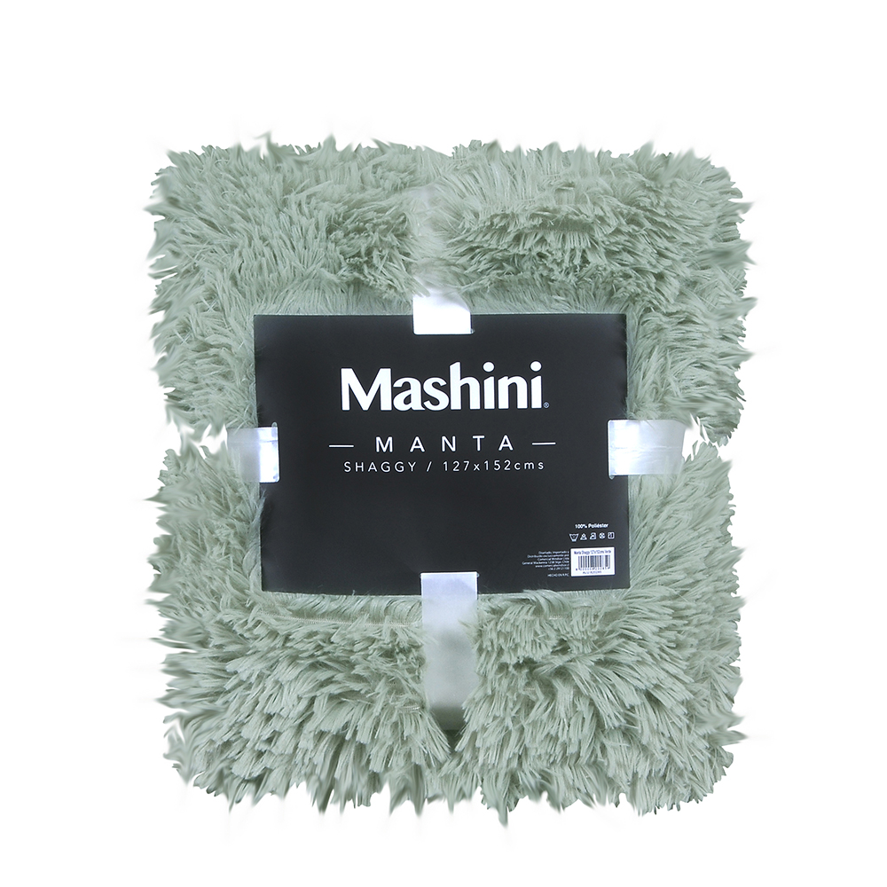 MANTA SHAGGY 127X152 CMS VERDE - 3
