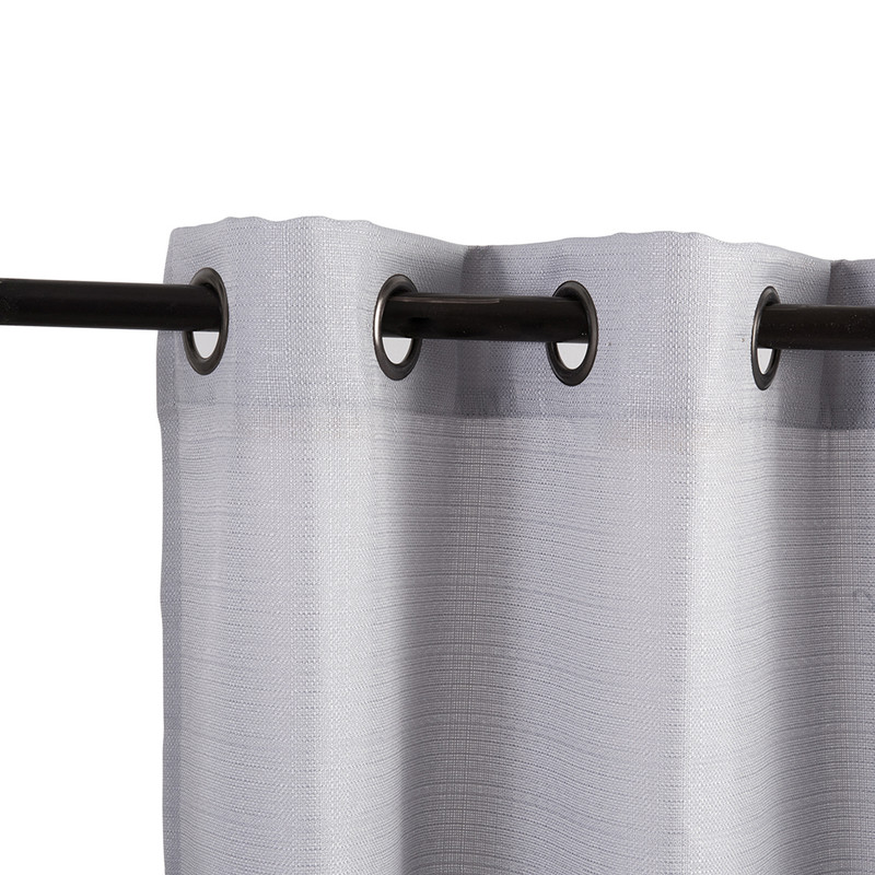 SET CORTINA JQD RUSTICA 8PZAS ARGOLLA 140X220 GRIS - 2