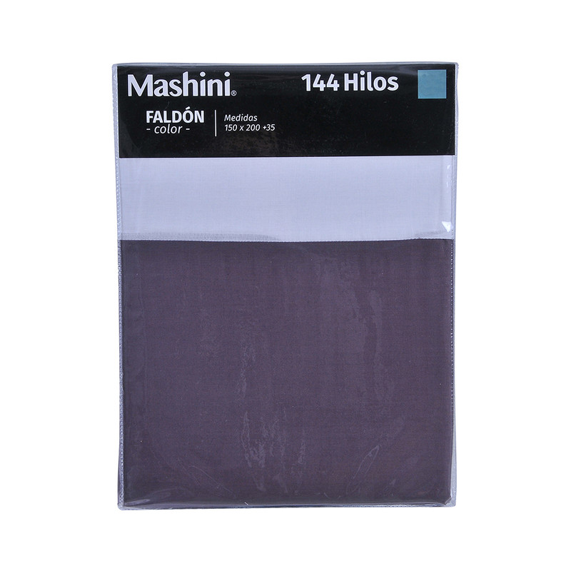 FALDÓN MASHINI 1.5 PLAZAS 144 HILOS MORADO LISO - 3