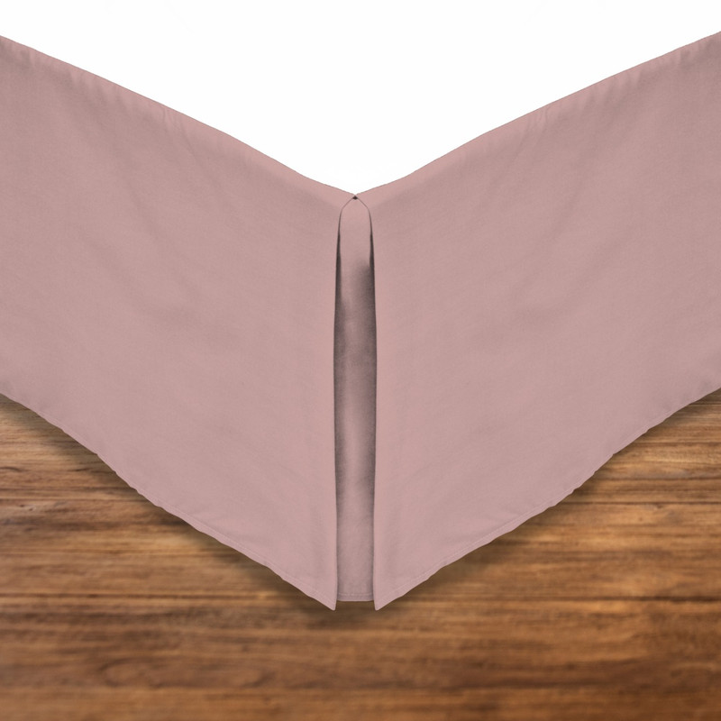 FALDÓN MASHINI 1.5 PLAZAS 144 HILOS ROSA LISO - 1