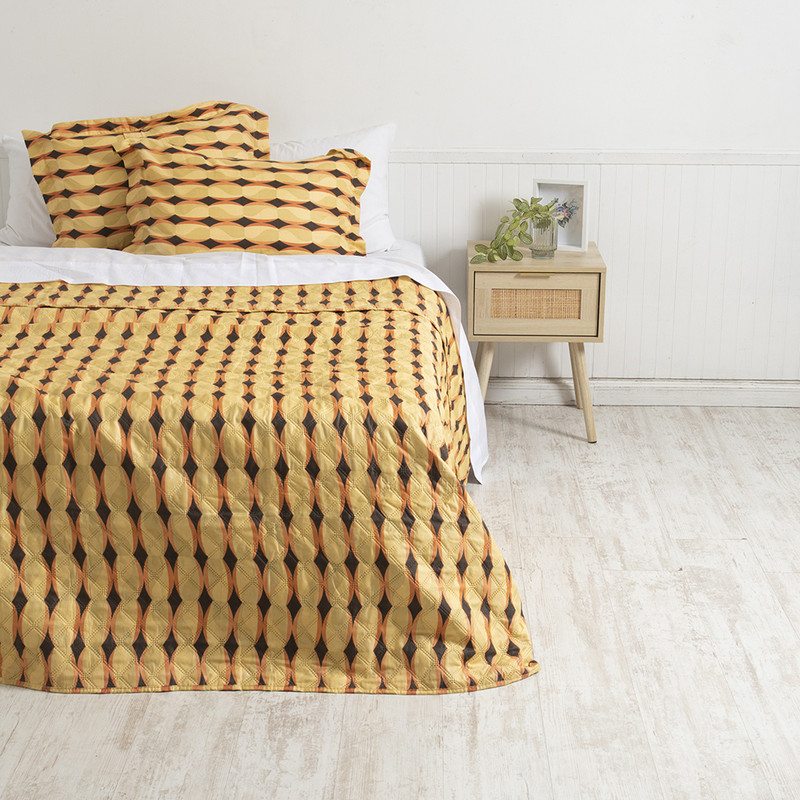 CUBRECAMA QUILT CORDOBA ESTAMPADO KING MURRAY - 1