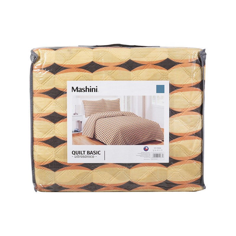 CUBRECAMA QUILT CORDOBA ESTAMPADO KING MURRAY - 4