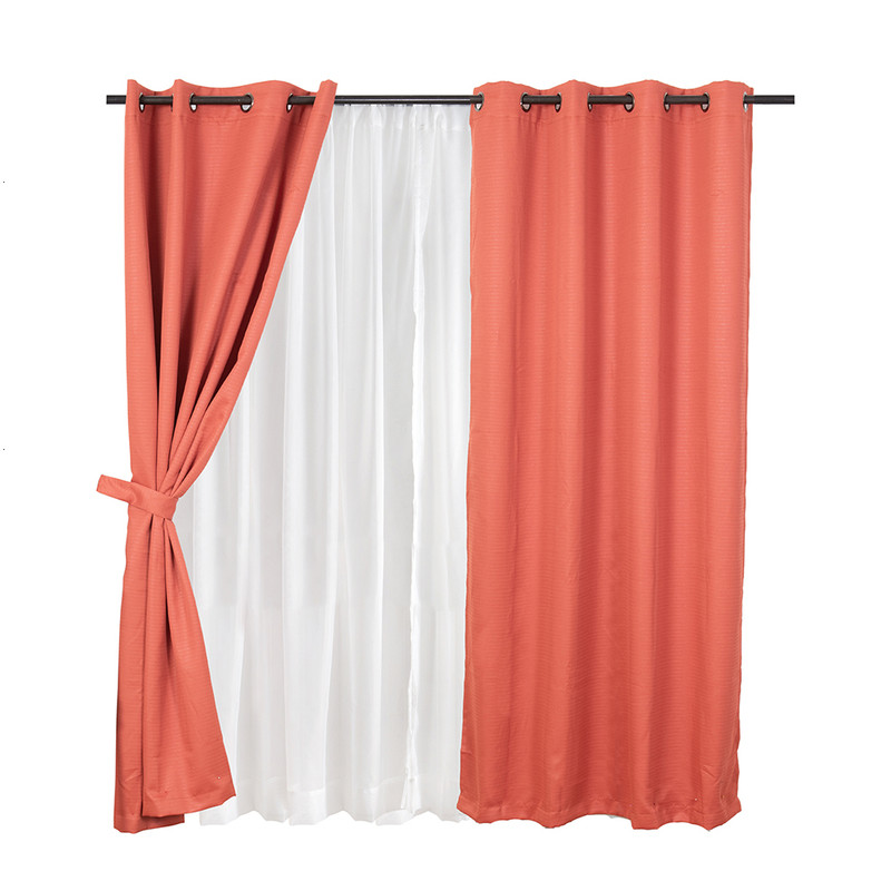 SET CORTINA BLACKOUT EMB. 8PZAS ARG. 140X220 TERRA FRUTILLAR - 1