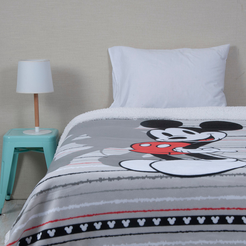 FRAZADA POLAR SHERPA 150X200 MICKEY VINTAGE - 1