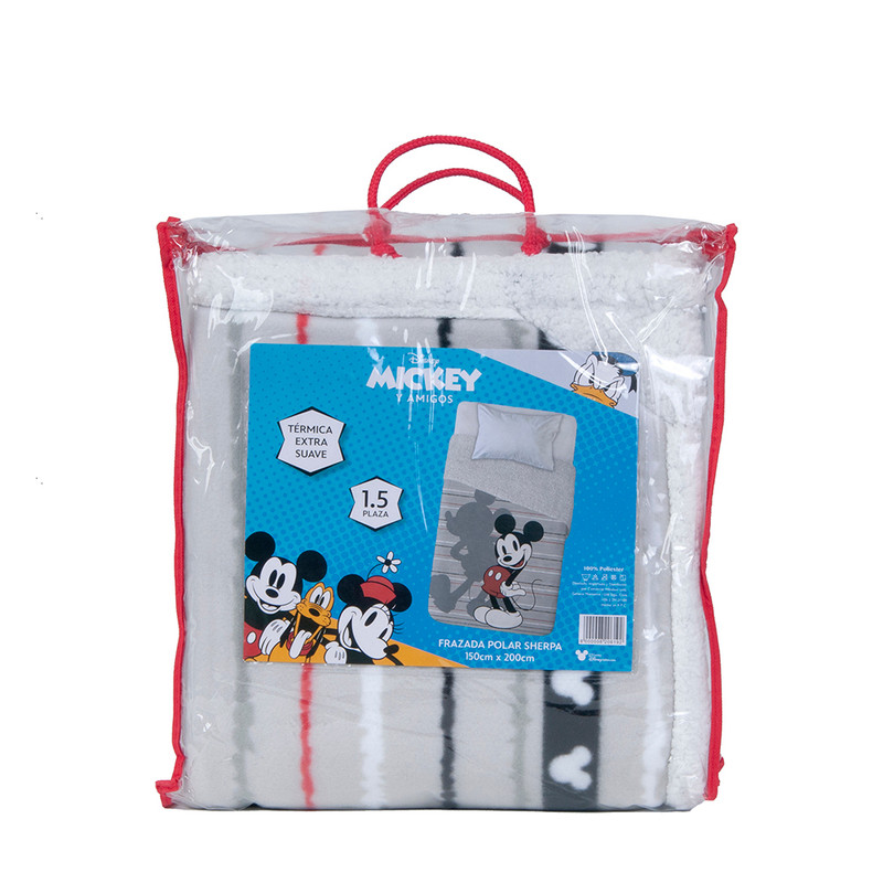 FRAZADA POLAR SHERPA 150X200 MICKEY VINTAGE - 4