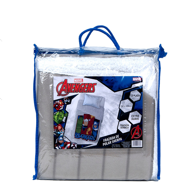 FRAZADA POLAR SHERPA 150X200 AVENGERS TEAM - 4