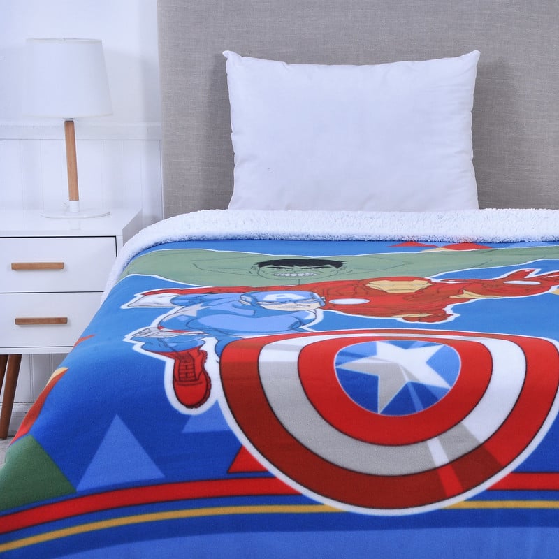 FRAZADA POLAR SHERPA 150X200 AVENGERS GEM - 1