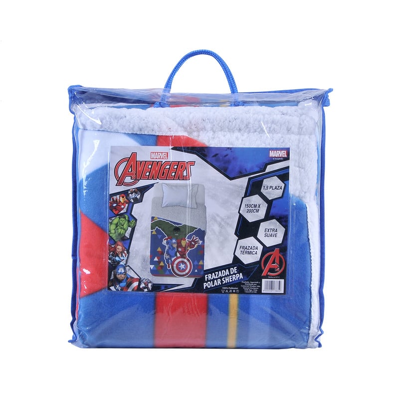 FRAZADA POLAR SHERPA 150X200 AVENGERS GEM - 3