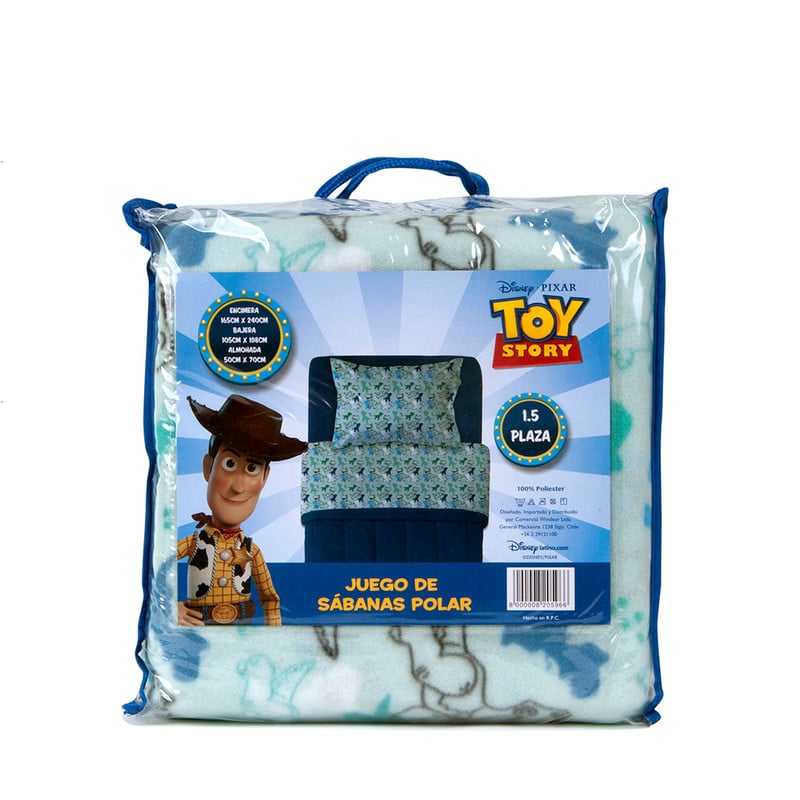 SÁBANAS DISNEY TOY STORY REX 1.5 PLAZAS POLAR MULTICOLOR ESTAMPADO - 3