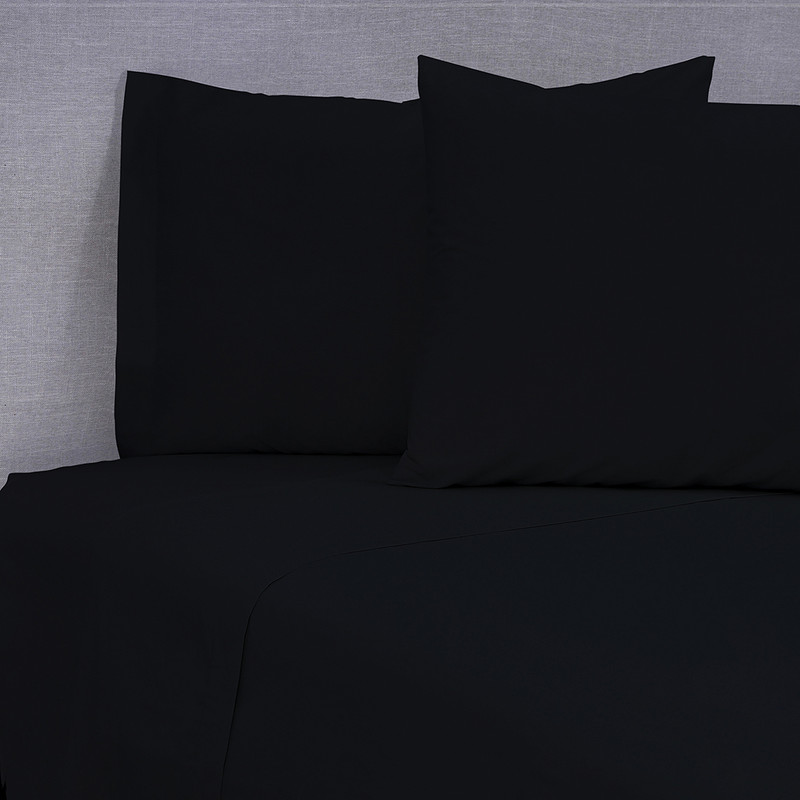 SABANA 144 HILOS SUPER KING NEGRO - 1