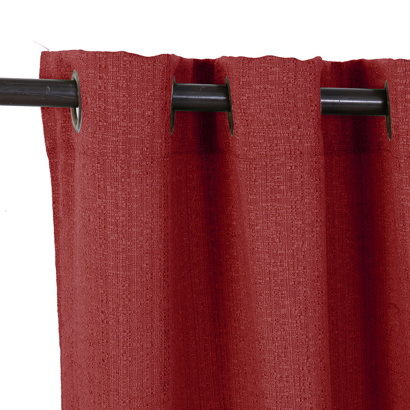 SET CORTINA 8 PIEZAS 140X220 ROJO VALDIVIA - 3