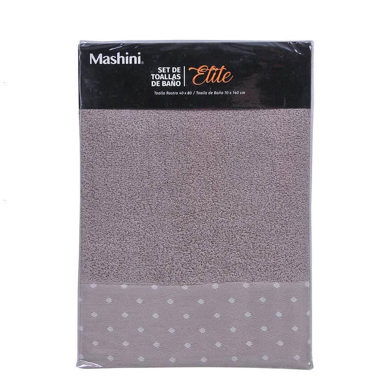 SET 2 TOALLAS ELITE 450 GRAMOS TAUPE - 3
