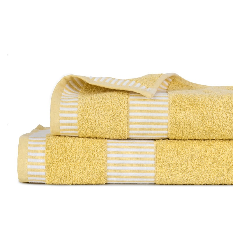 SET 2 PIEZAS EGYPTIA 460 GRS 45X90/70X140 AMARILLO - 1