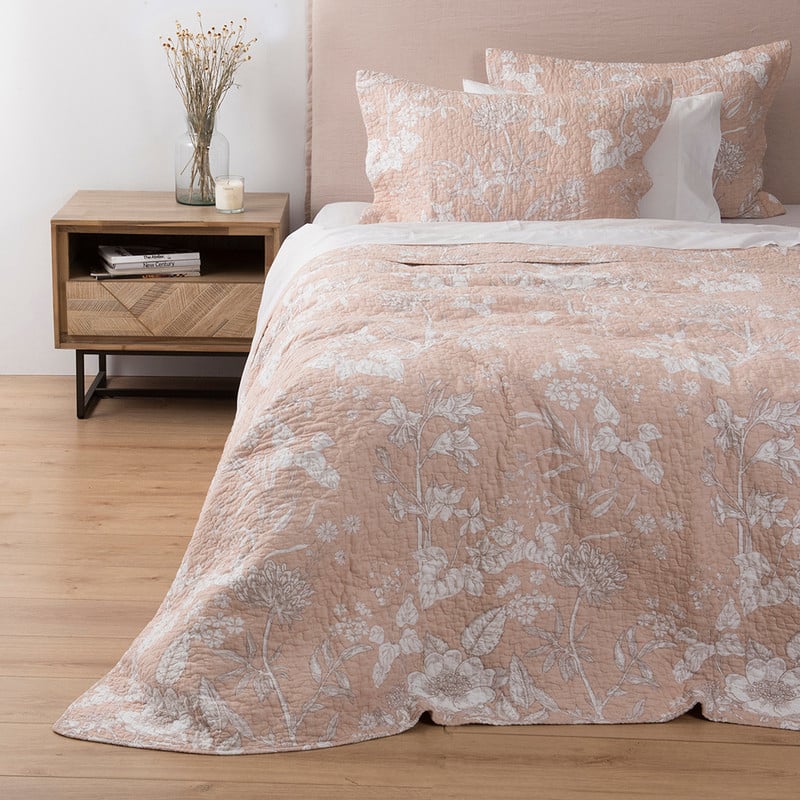 CUBRECAMA ESTAMPADO SUPER KING PRADO BEIGE - 1