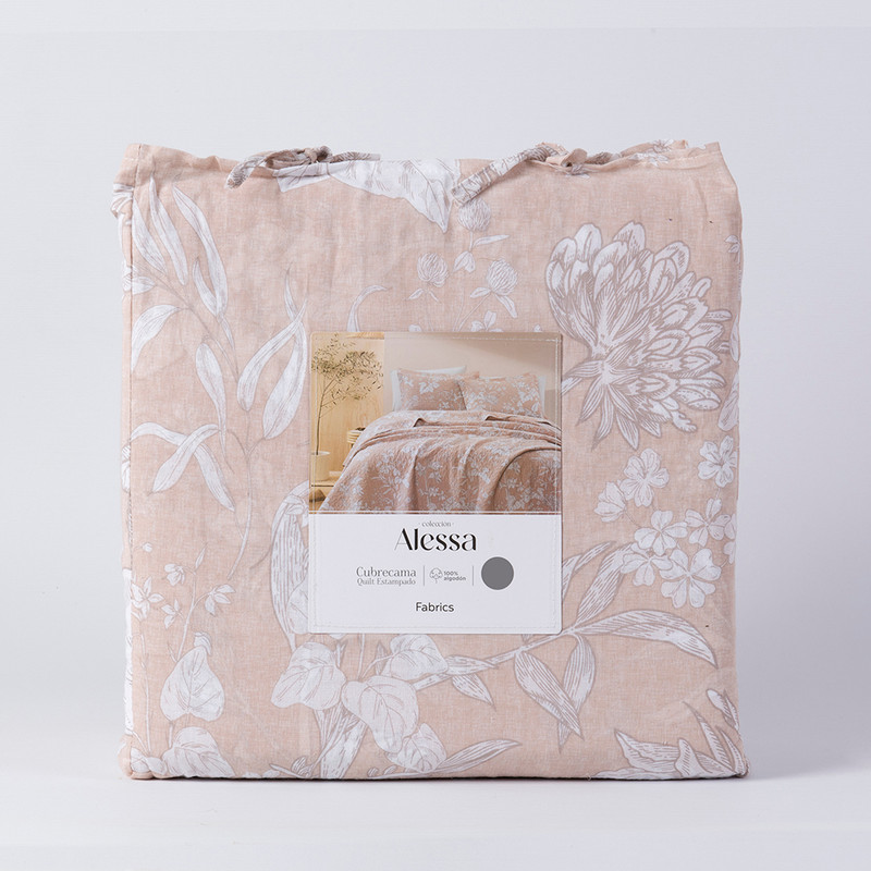 CUBRECAMA ESTAMPADO SUPER KING PRADO BEIGE - 4