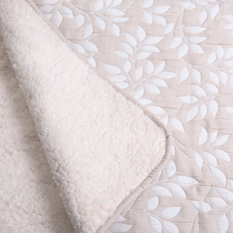 CUBRECAMA SHERPA SUPER KING GARDEN BEIGE - 3