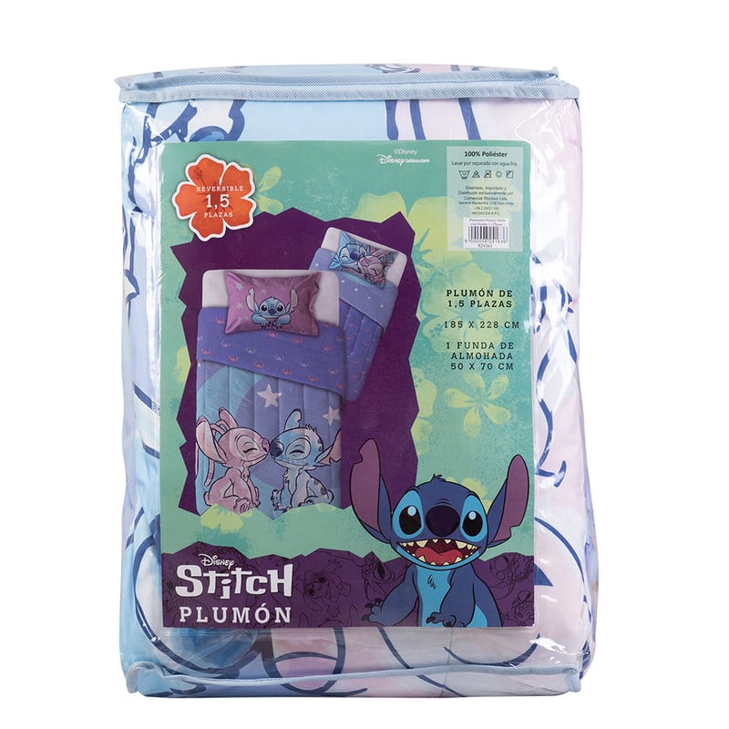 PLUMON 1.5 PLAZAS DISNEY STITCH LUNA - 4