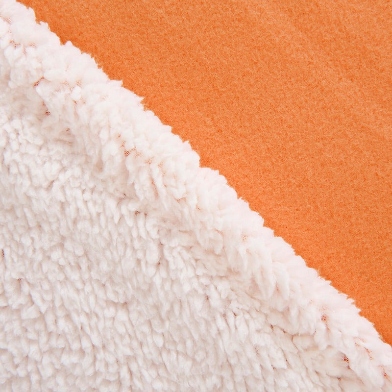 FRAZADA MASHINI LISA POLAR-SHERPA 2 PLAZAS 200 X 200 CM NARANJO - 2