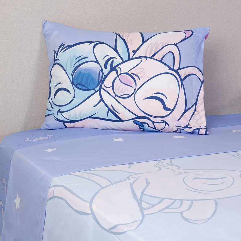 SABANA 1.5 PLAZAS DISNEY STITCH LUNA - 1